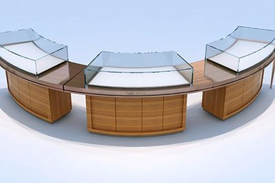 珠寶展示柜、眼鏡陳列柜與化妝品柜臺在裝飾裝修工程中的重要性